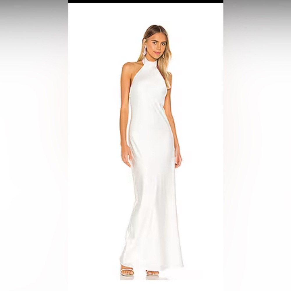 Cami NYC Issa gown in white